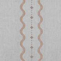 Daphne Sand - Curtain fabric with Brown abstract print