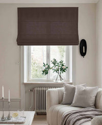 Bea Dark Chocolate - Roman Blind