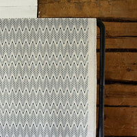 Sylvia Dark Pine - Dark Green abstract pattern on Natural fabric