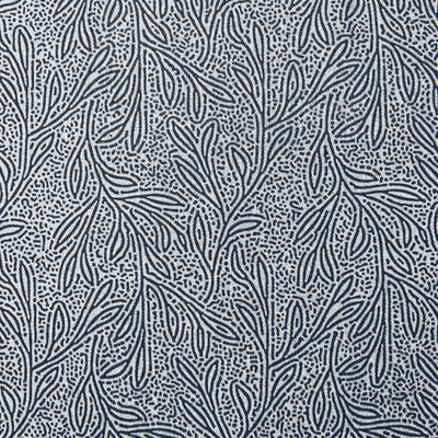 Alma Deep Blue - Linen Fabric for  Blue Linen Curtains or Blinds - Close Up Shot