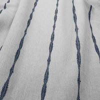 Irina Deep Blue - Curtain fabric with Dark Blue abstract print