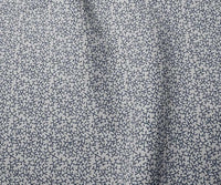 Phila Deep Blue  - Curtain fabric with Dark Blue botanical print