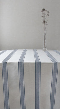 Bella Denim - Curtain fabric with Blue stripes
