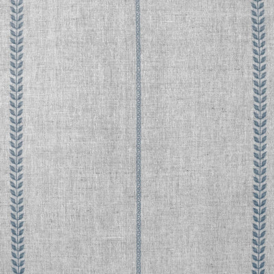 Berit-NAT Denim - curtain fabric with Blue striped print