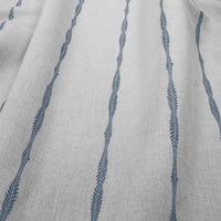 Irina Denim - Curtain fabric with Blue abstract print