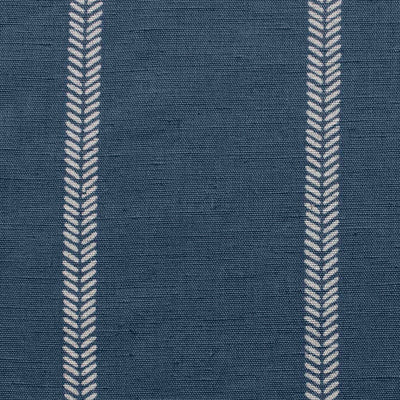 Rana Denim- Blue curtain fabric with hand drawn stripes