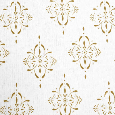 Britt Dijon - curtain fabric with Yellow abstract print