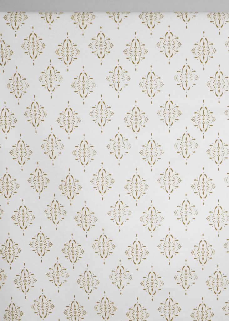 Britt Dijon - curtain fabric with Yellow abstract print