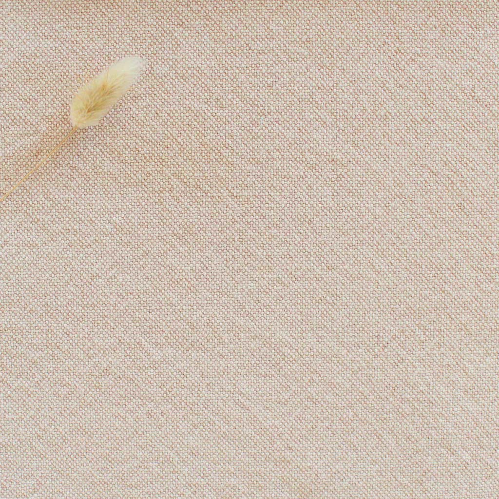 Subtle Pink - colour Linen Mix fabric for warm curtains, blinds and upholstery.