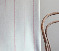 Berit-NAT Dusty Pink - curtain fabric with Pink striped print