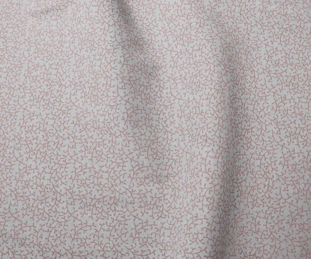 Phila Dusty Pink - Curtain fabric with Pink botanical print
