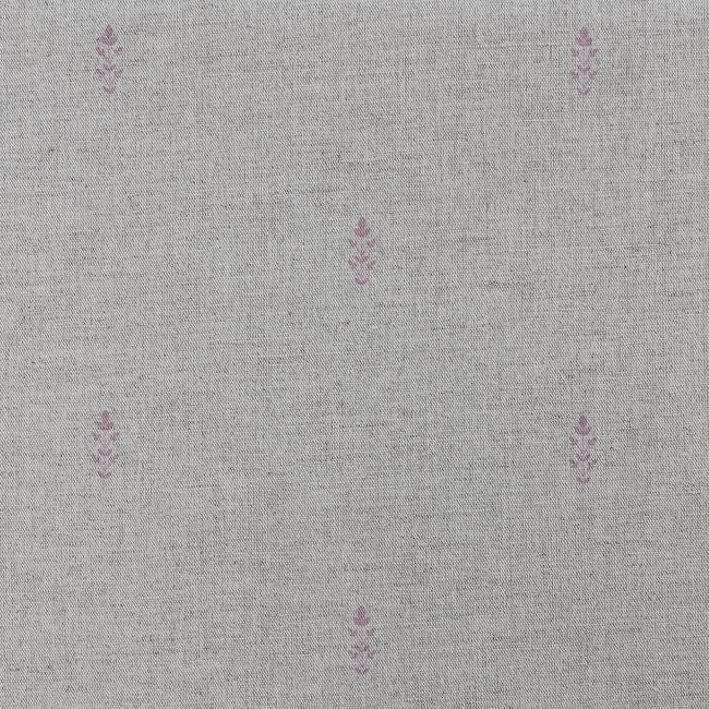 Asli Dusty Pink - Natural fabric with classical Pink pattern