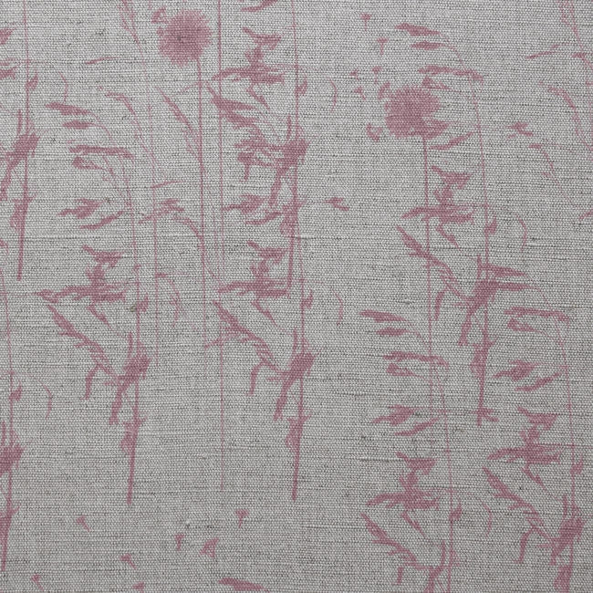 Breeze Dusty Pink - Curtain fabric with Pink botanical pattern