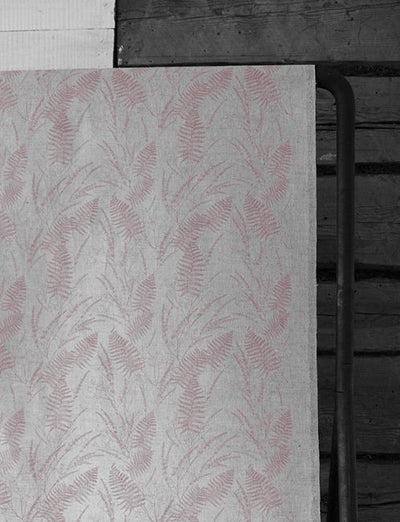 Fernia Dusty Pink - Fabric for curtains with Pink print