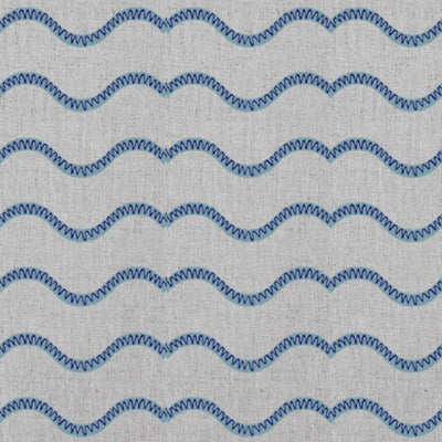 Fiorella Blue - Curtain fabric with Blue abstract print