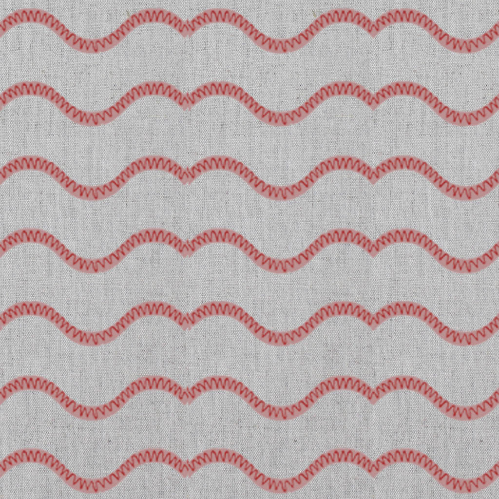 Fiorella Dusty Pink-Red - Curtain fabric with Pink and Red abstract print