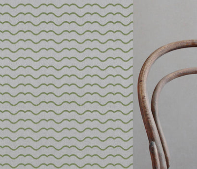 Fiorella Moss - Curtain fabric with Green abstract print