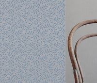 Fita Blue - Floral Blue print on Linen Cotton fabric