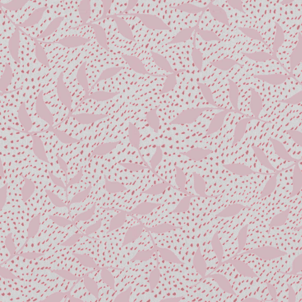 Fita Peony WHT - curtain fabric with Pink floral print
