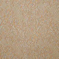 Erica Gold Ochra - Curtain fabric with Orange Yellow abstract print