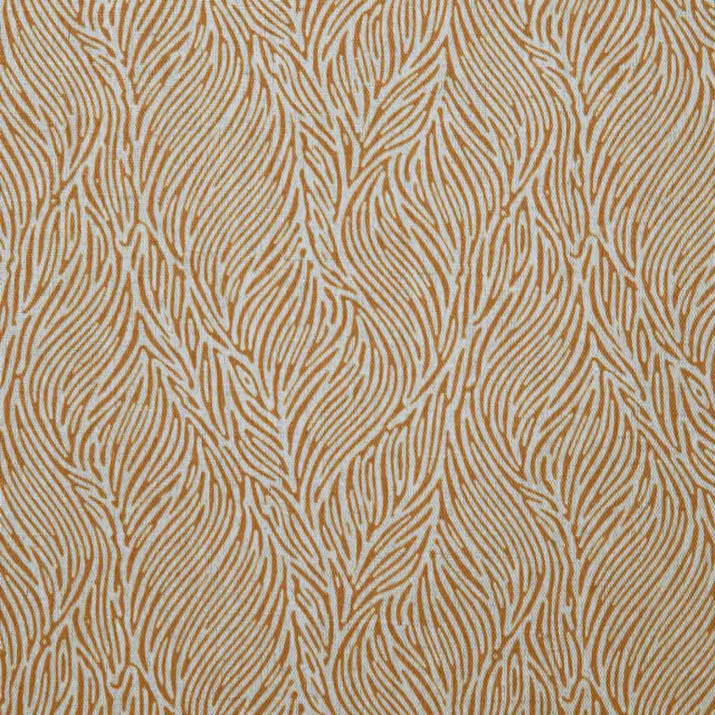 Erica Gold Ochra - Curtain fabric with Orange Yellow abstract print