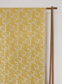 Merisa Gold Amber - Curtain fabric with Botanical Print