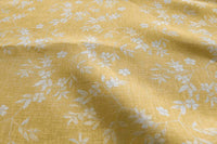 Merisa Gold Amber - Curtain fabric with Botanical Print