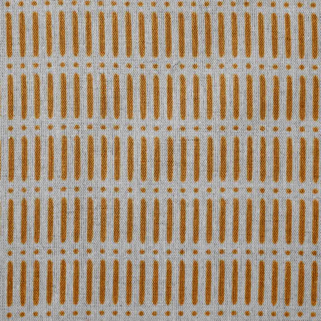 Egenia Gold Ochra - Natural curtain fabric, Orange Yellow abstract print