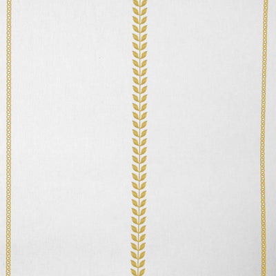 Berit Gold Rod - curtain fabric with Yellow striped print