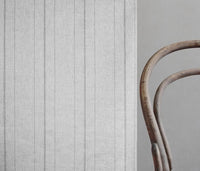 Inari Greige - Curtain fabric with Grey striped print