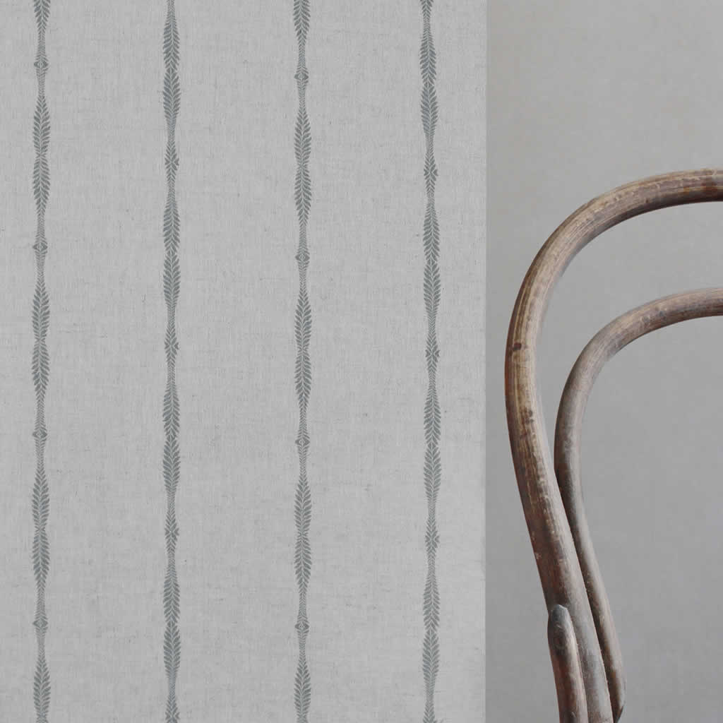 Irina Greige  - Curtain fabric with Grey abstract print