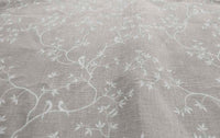 Goldfinch INV-Grey Sand- Curtain fabric with botanical print