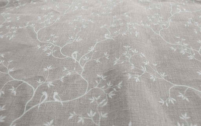 Goldfinch INV-Grey Sand- Curtain fabric with botanical print