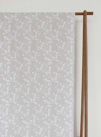 Merisa Grey Sand- Curtain fabric with Botanical Print