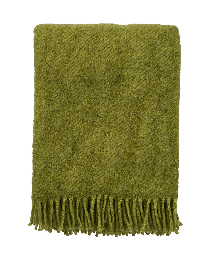 Lambswool Throw - Gulliver Green