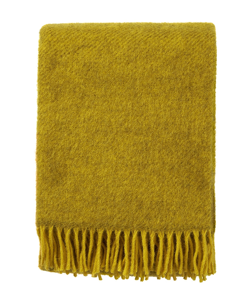 Lambswool Throw - Gulliver Yellow 