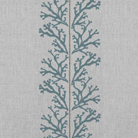 Hensley Blue Stone - Curtain fabric with Blue abstract print