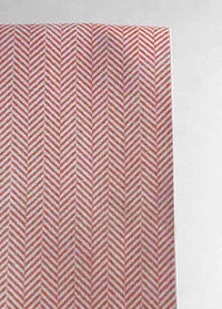 Hugo Crimson Red - Curtain fabric, abstract Red herringbone pattern