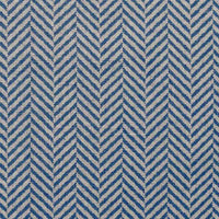 Hugo Night Blue - Curtain fabric, abstract blue herringbone pattern