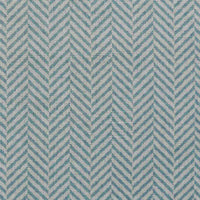 Hugo True Blue - Curtain fabric, abstract blue herringbone pattern