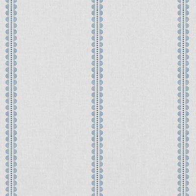Imogen Agate Blue - curtain fabric with Blue striped print