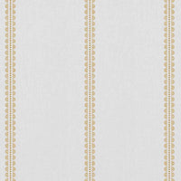 Imogen Gold Rod - curtain fabric with Yellow striped print