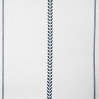 Berit Ink - curtain fabric with Dark Blue striped print