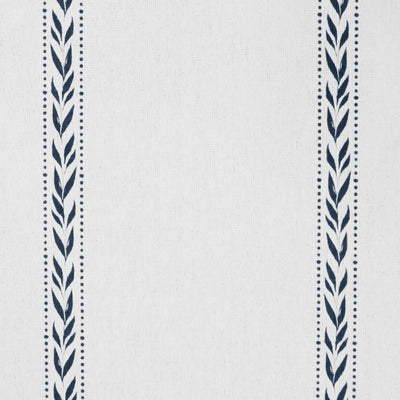 Helena Ink - curtain fabric with Dark Blue striped print