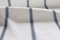 Rune Ink - vertical blue tone striped fabric.