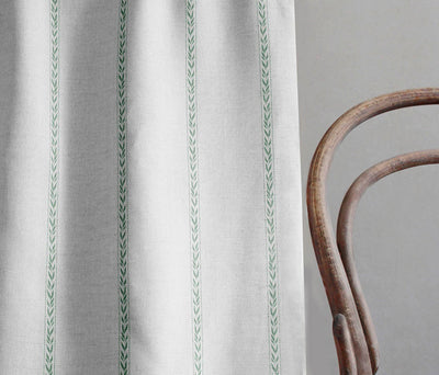 Helena-NAT Jade Mist - Curtain fabric with Green pattern print