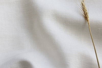 Judit Off White 290cm - White wide pre-washed linen fabric