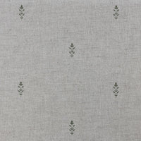 Asli Khaki - Natural fabric with classical Green pattern