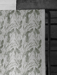 Fernia Khaki - Fabric for curtains with Green pattern