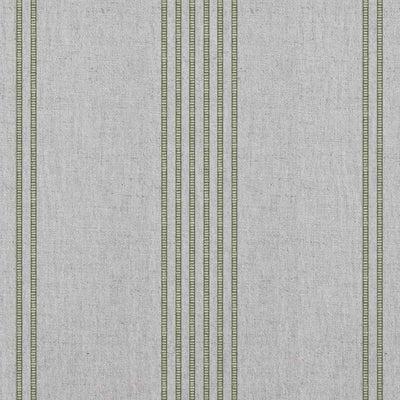 Brea Khaki - Natural fabric with Striped Green print